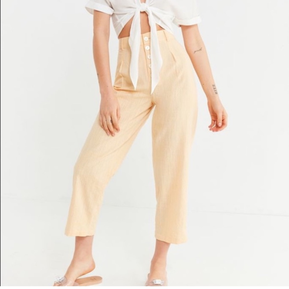 Urban Outfitters Peach Button up Pants, size 2